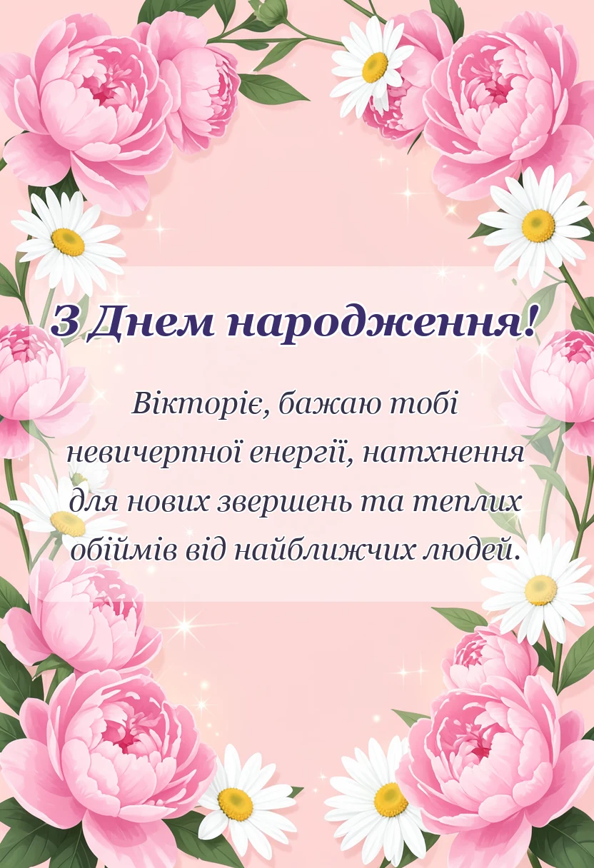 святкова картинка: привітання з днем народження віка