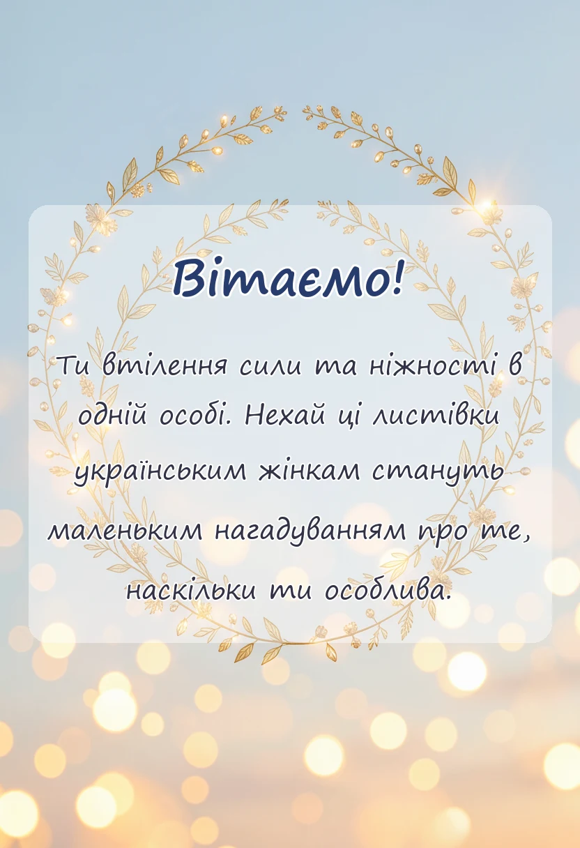 вітальна листівка - картинки з днем української жінки