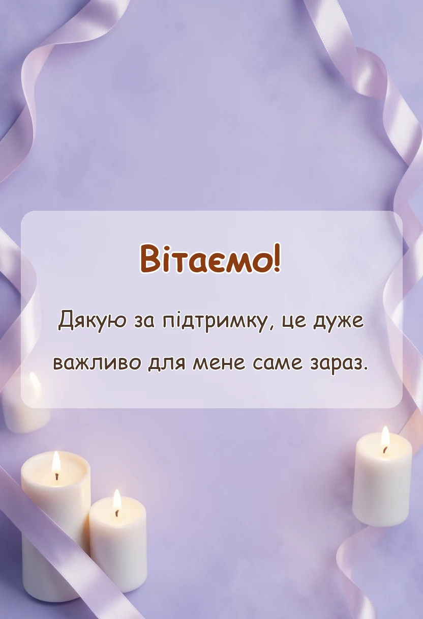 вітальна листівка - короткі слова подяки