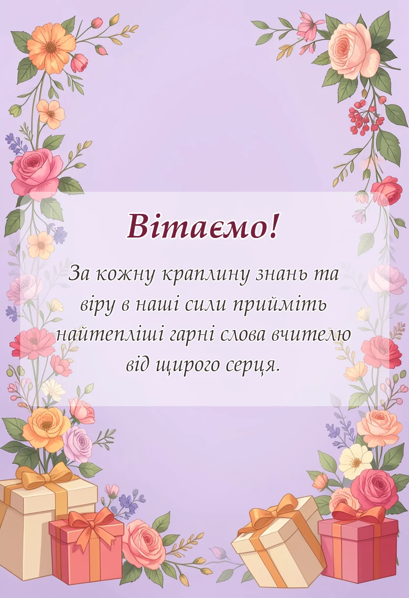 святкова картинка: подяка вчителям до сліз
