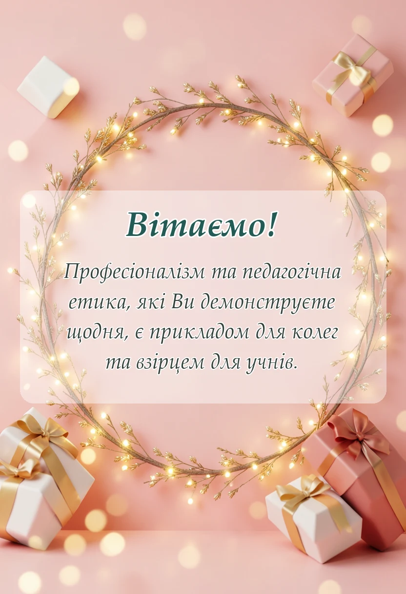 унікальна листівка - подяка вчителям