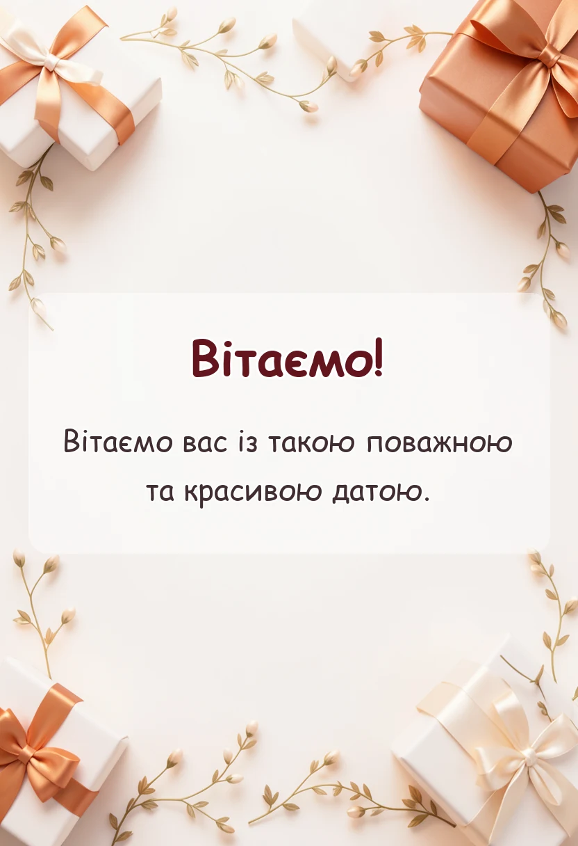 святкова картинка: що побажати на золоте весілля