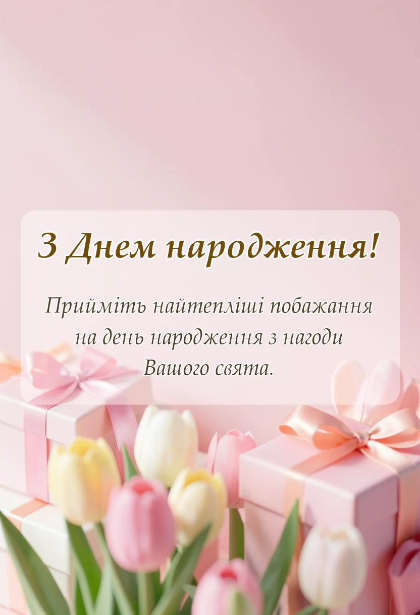 красива листівка: вітання з днем народження з картинками
