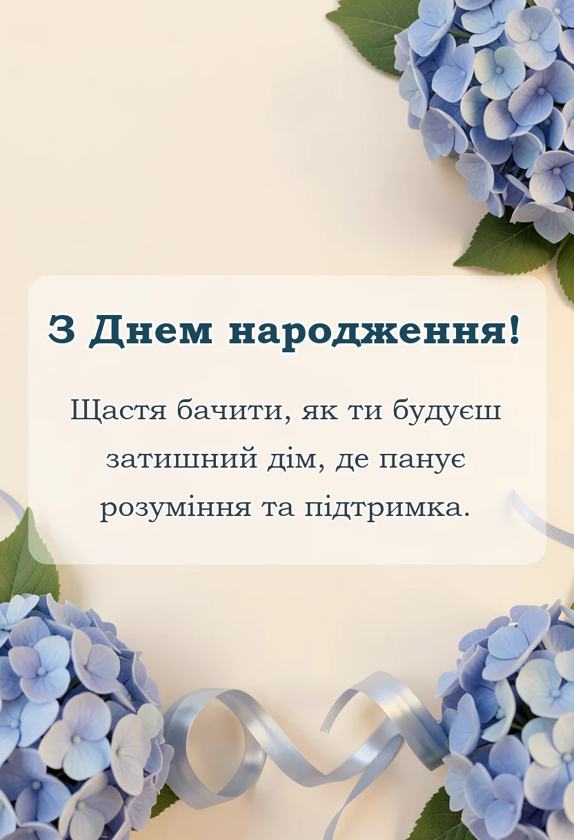 святкова картинка: привітання з днем народження чоловікові сестри