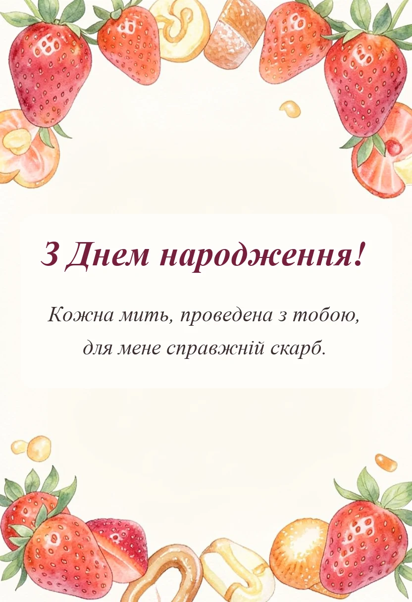 вітальна листівка - картинки для внучки українською мовою