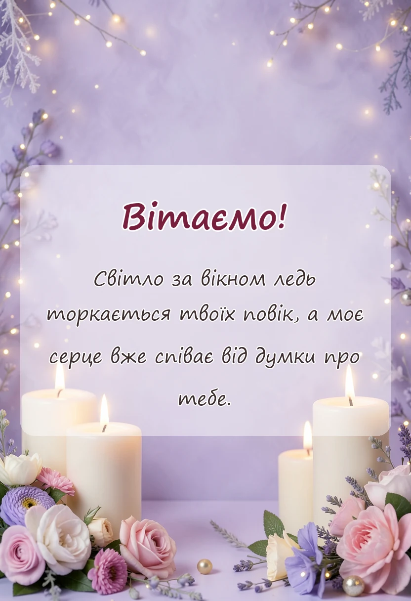 листівка з побажанням - вірш доброго ранку коханій