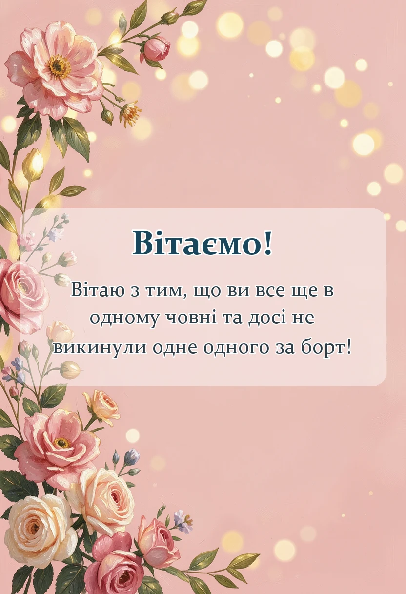 вітальна листівка - порцелянове весілля привітання