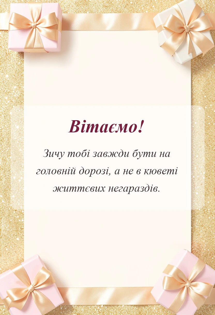 вітальна листівка - привітання з днем водія своїми словами