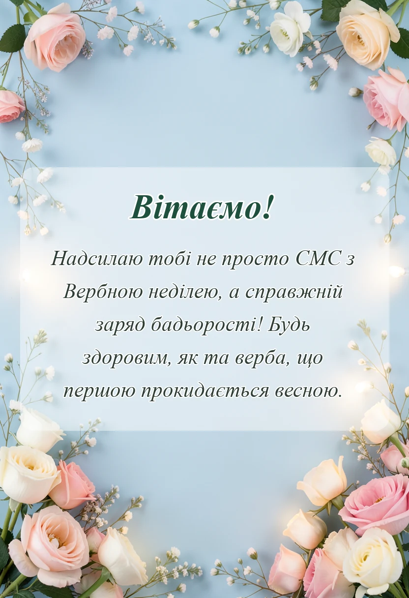 вітальна листівка - картинки з вербною неділею