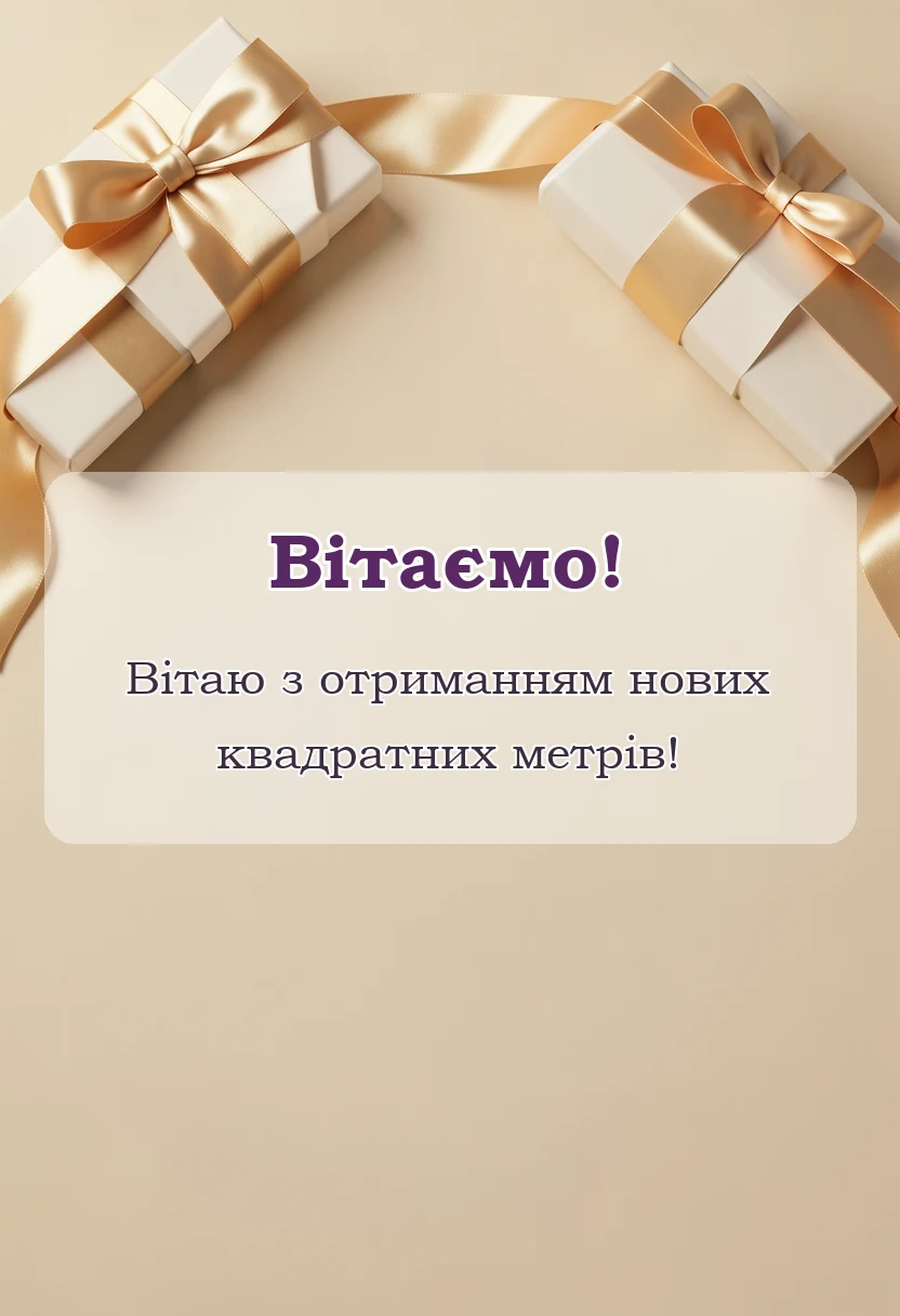 святкова картинка: привітання з новосіллям