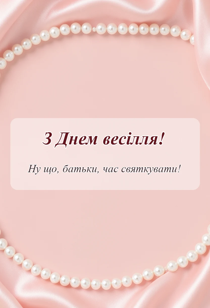 вітальна листівка - вітання батькам з одруженням дітей