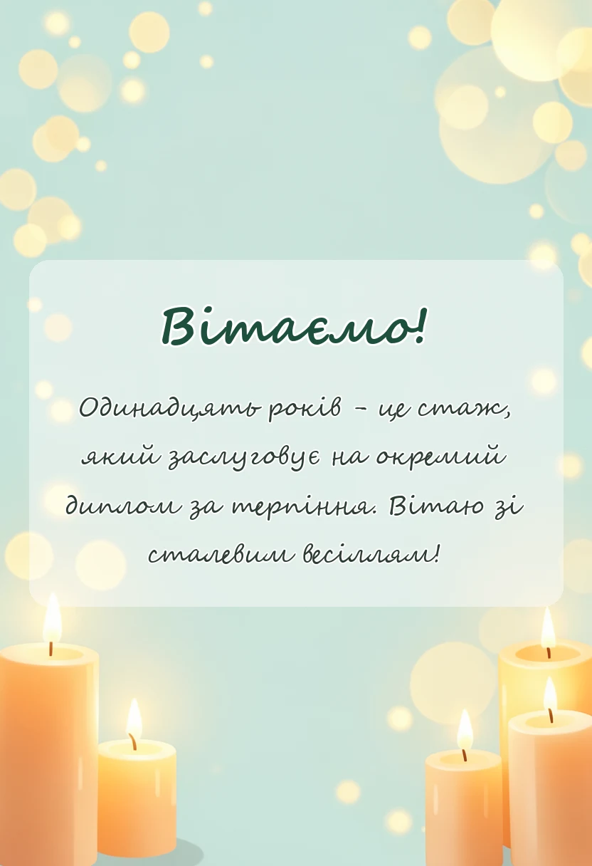 красива листівка: картинки зі сталевим весіллям