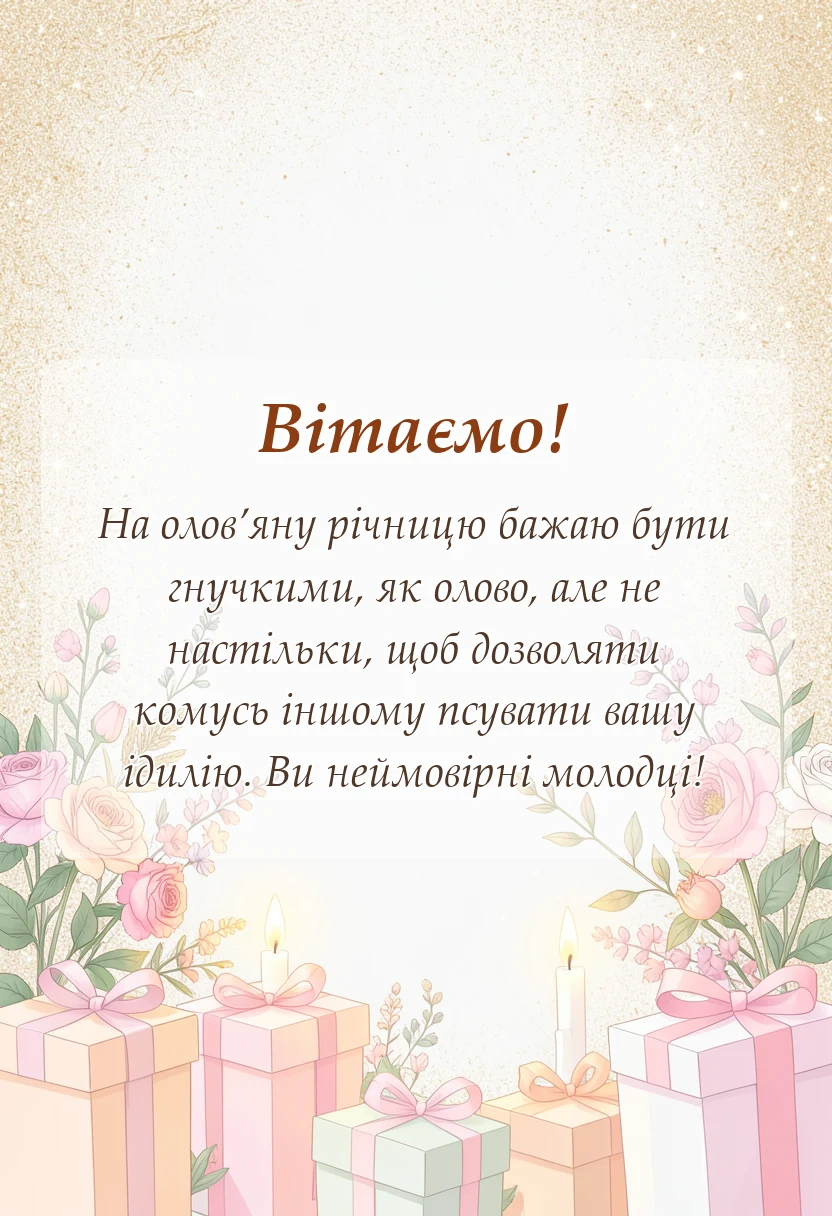 листівка з побажанням - картинки на десяту річницю весілля
