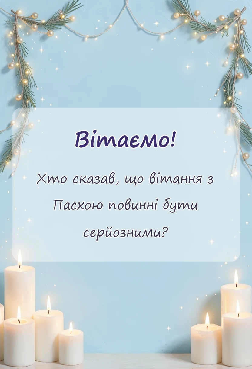 унікальна листівка - привітання з великоднем католиків