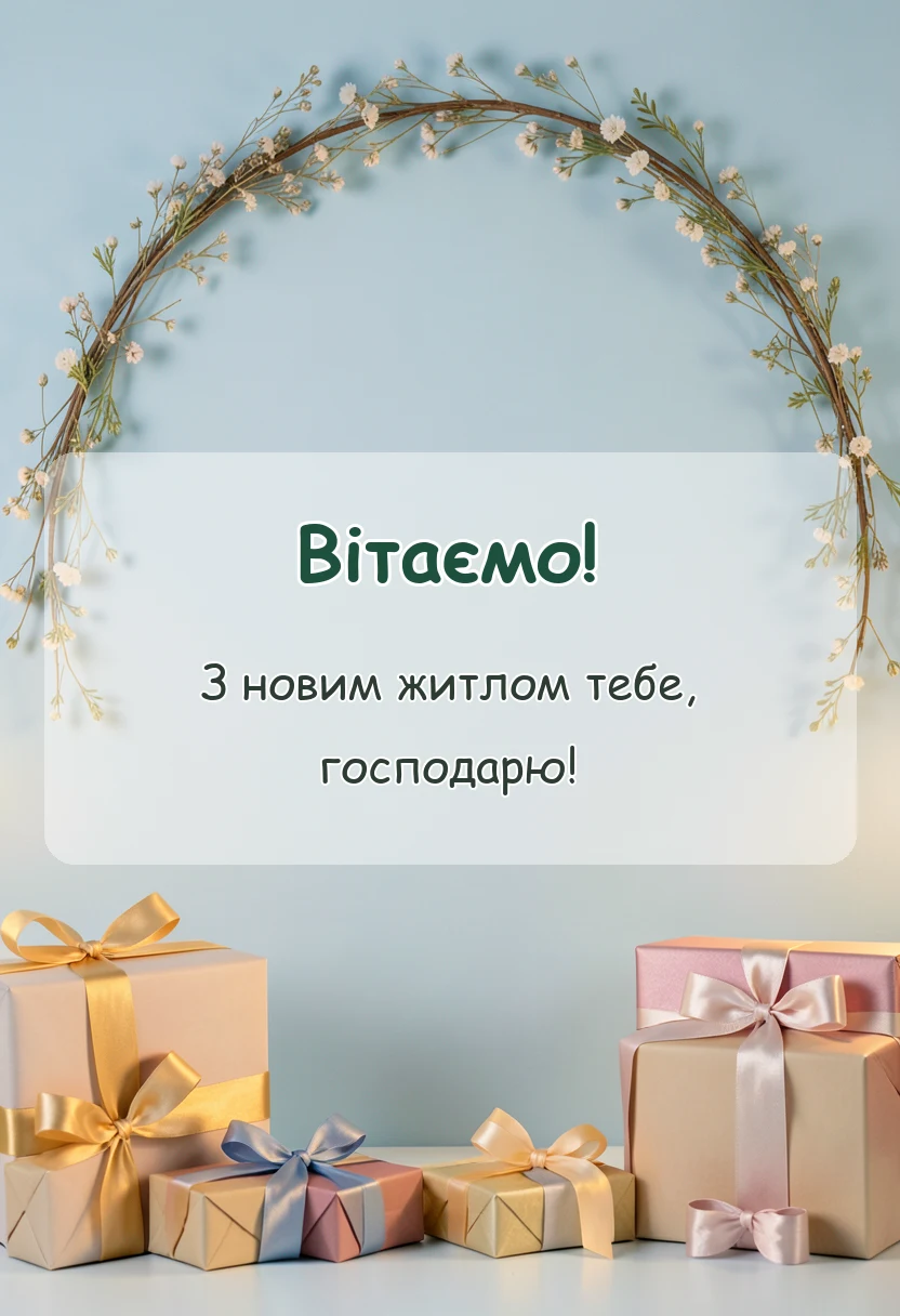 святкова картинка: прикольні привітання на новосілля