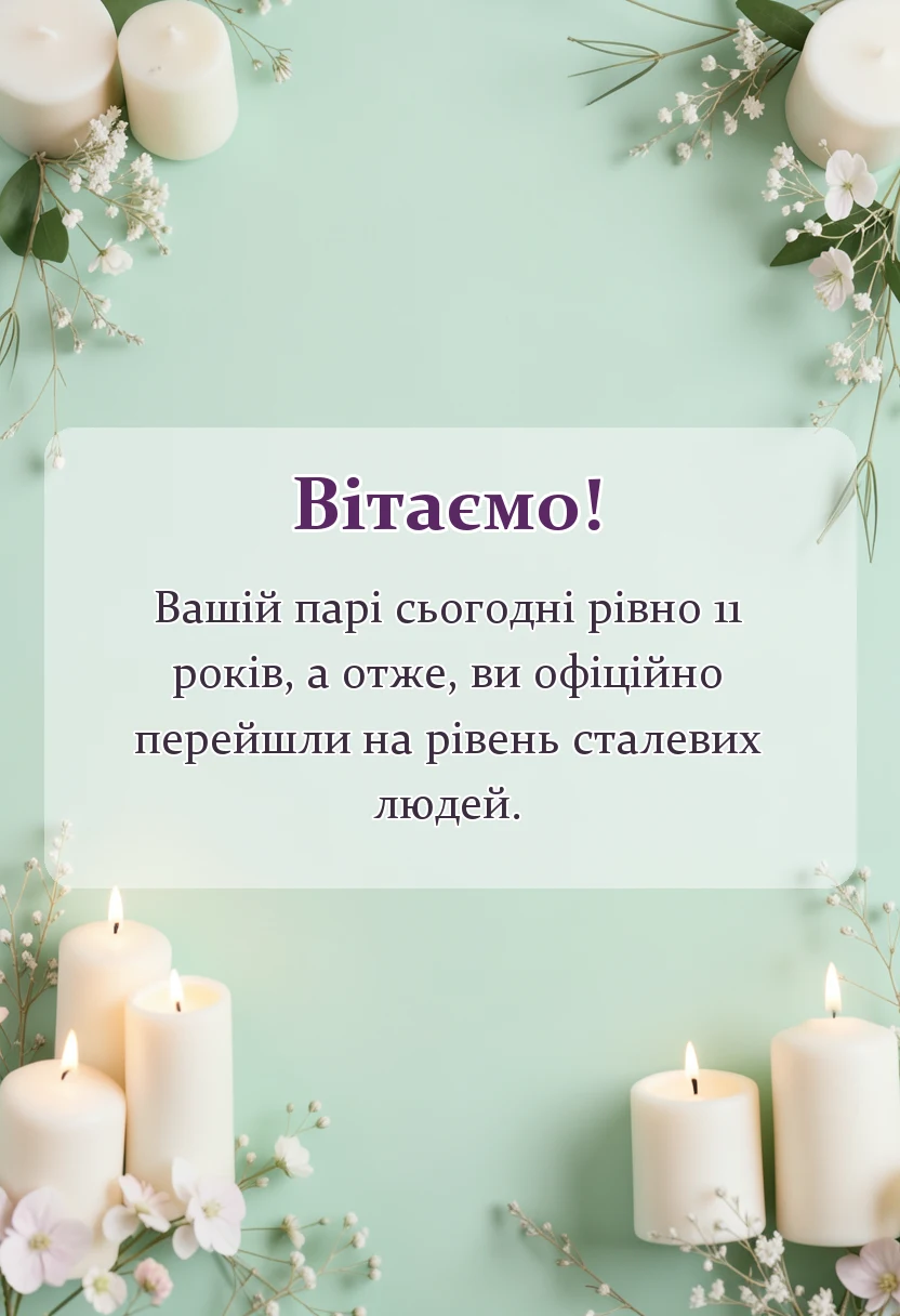 вітальна листівка - картинки зі сталевим весіллям
