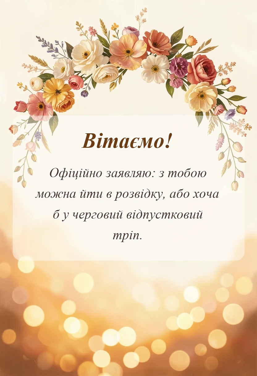 листівка з побажанням - подяка за подорож