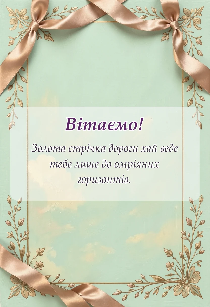 листівка з побажанням - привітання з днем водія своїми словами