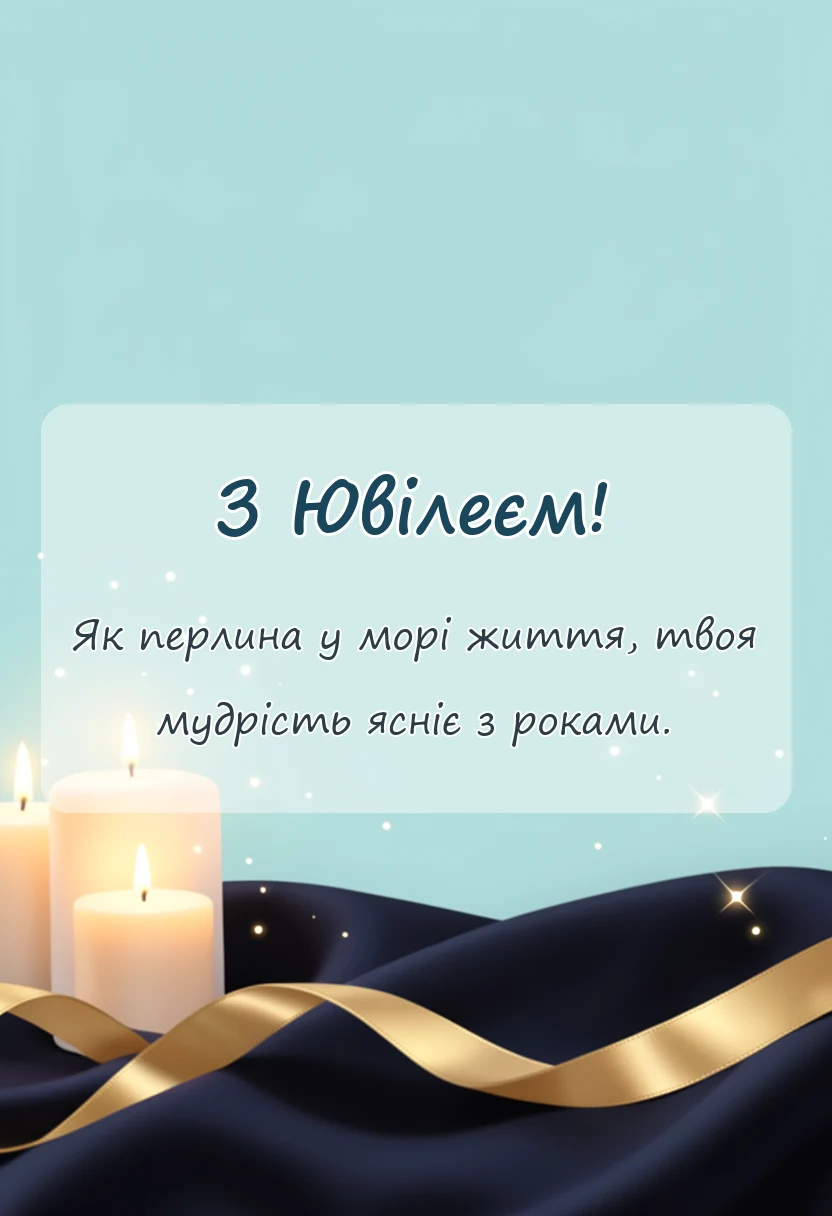 красива листівка: оригінальне привітання з ювілеєм