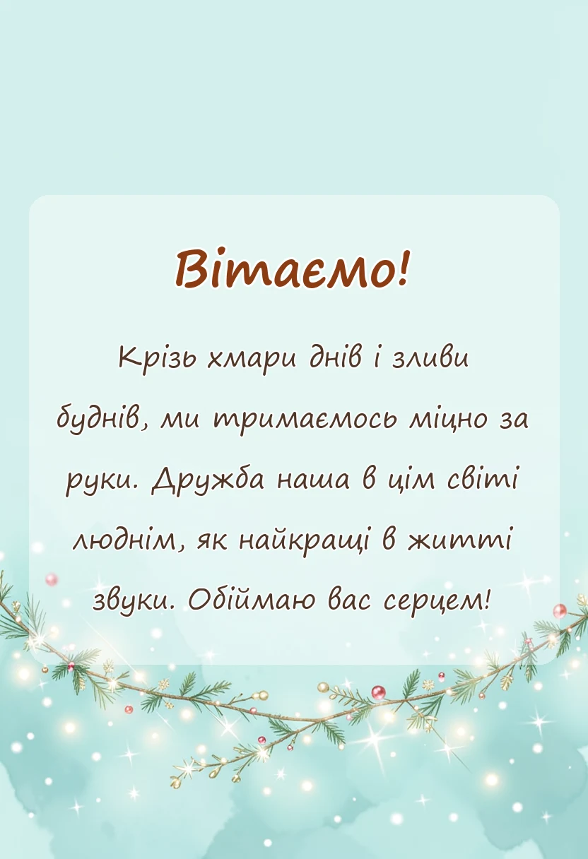 вітальна листівка - привітання з днем друзів картинки своїми словами
