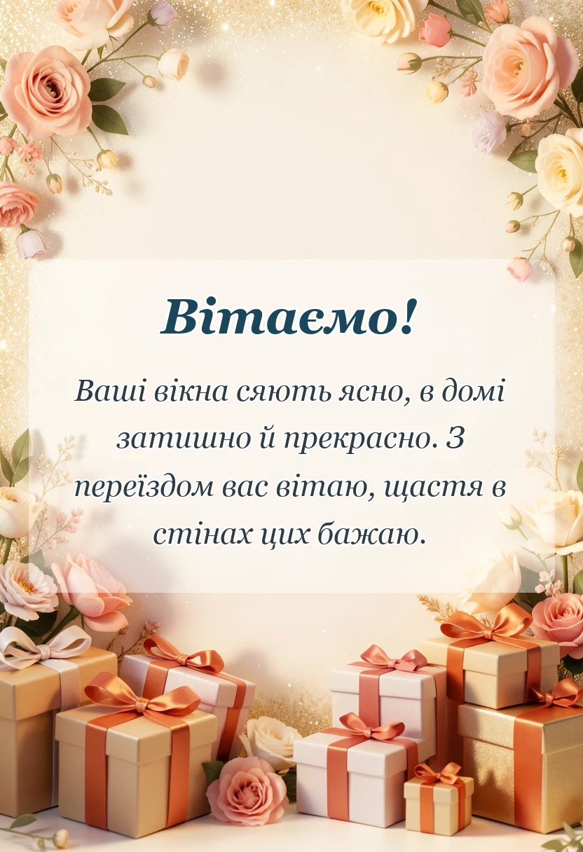 листівка з побажанням - прикольні привітання на новосілля