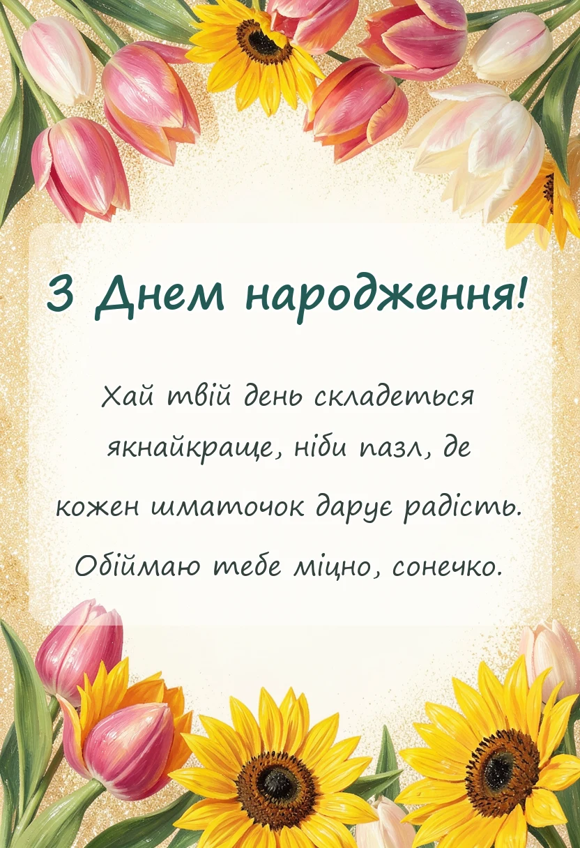 красива листівка: короткі побажання гарного дня