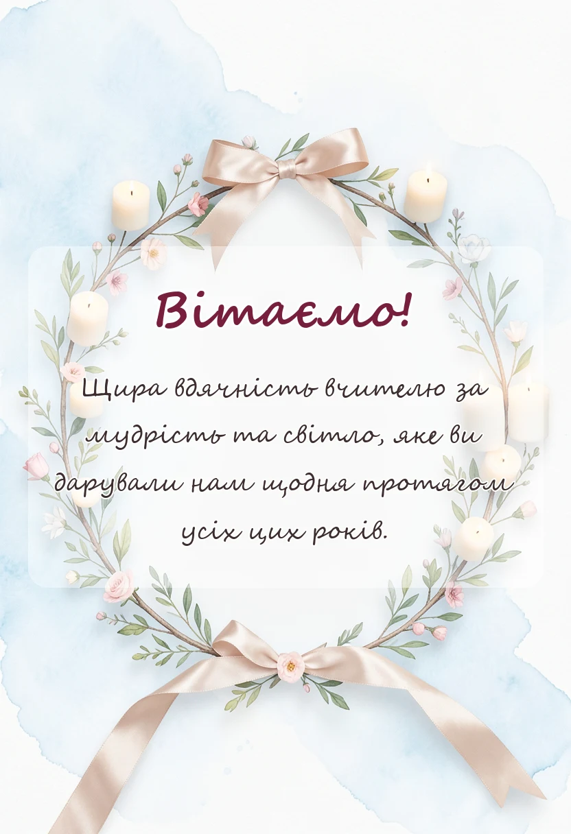 святкова картинка: подяка вчителям до сліз