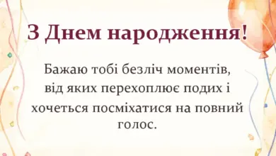 листівка з побажанням - пост про день народження своїми словами