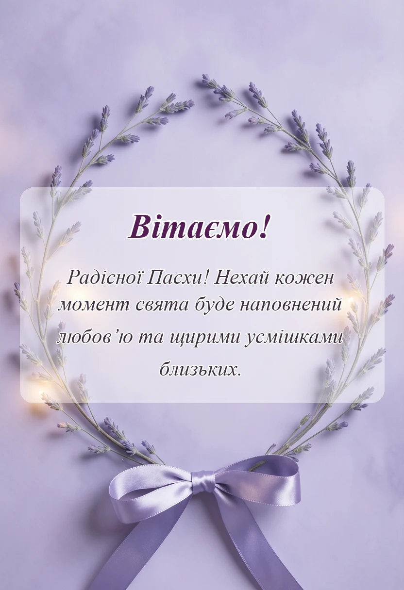 святкова картинка: привітання з великоднем католиків