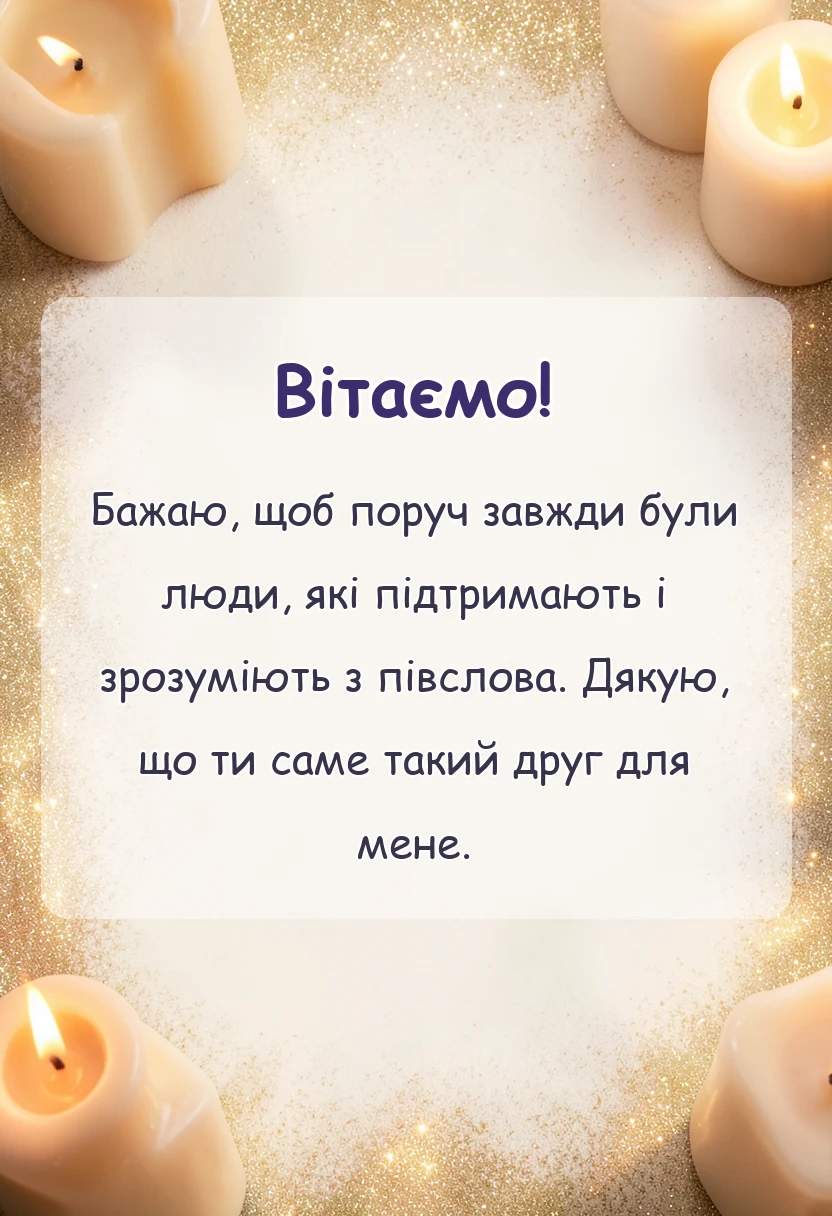 вітальна листівка - привітання з днем друзів картинки своїми словами