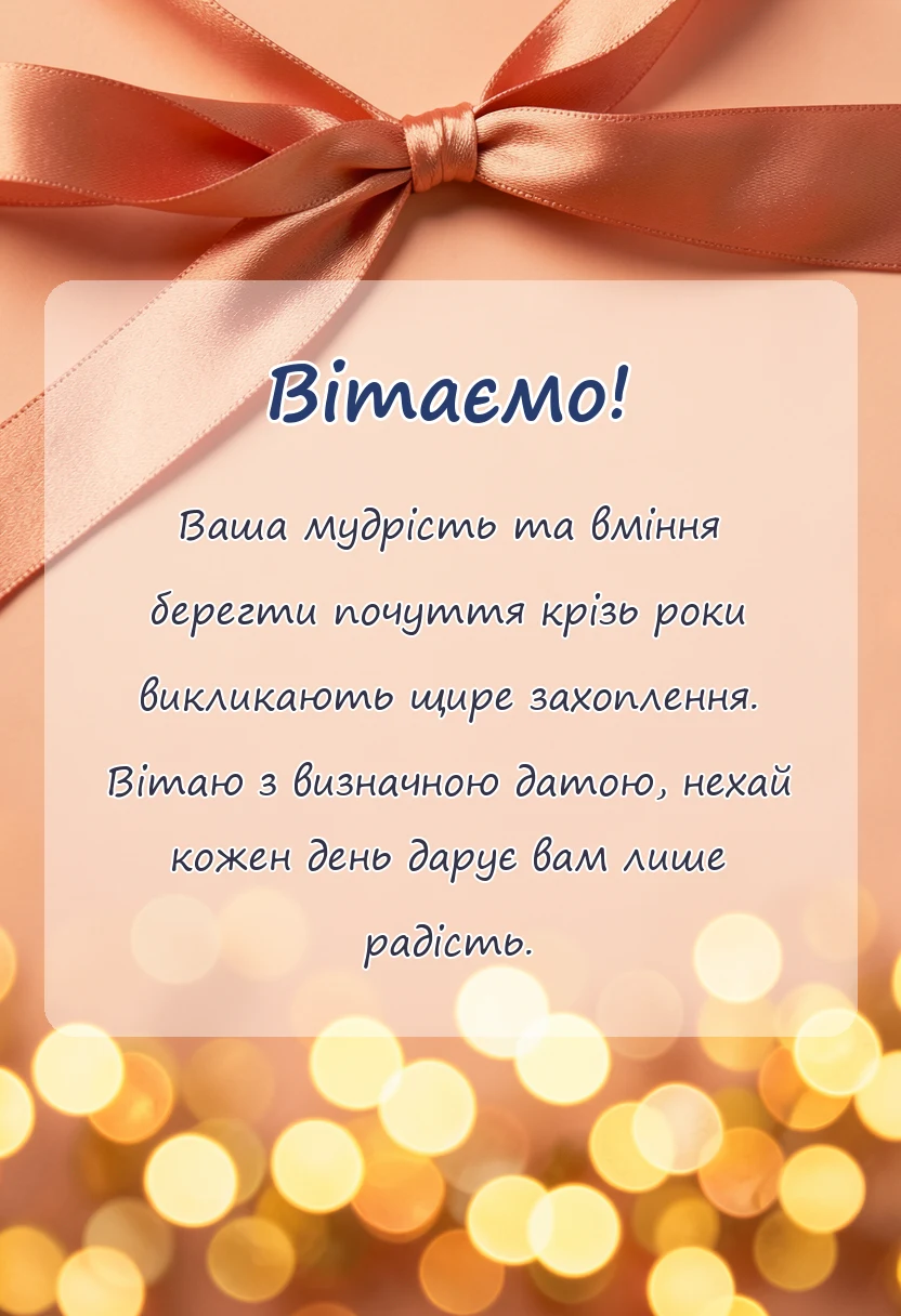 листівка з побажанням - що побажати на золоте весілля